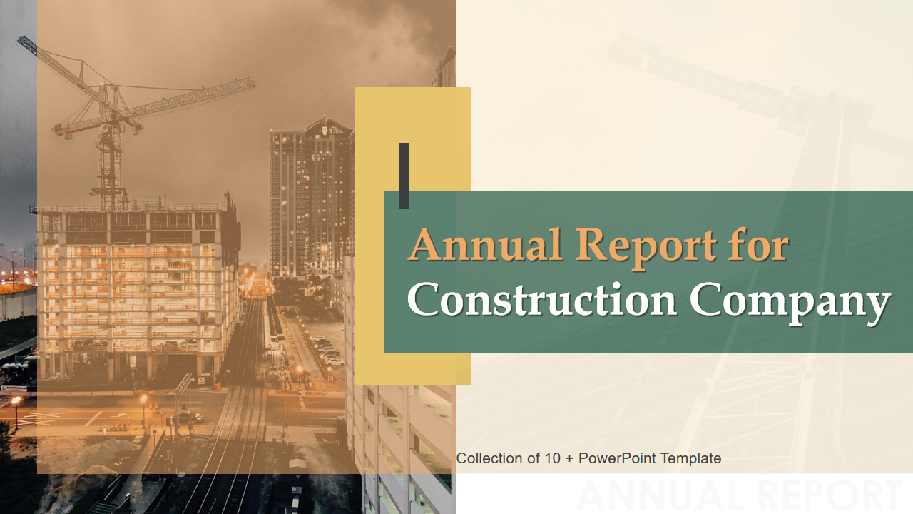 Annual Report for Construction Company 
