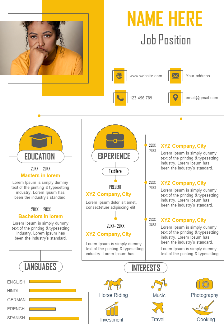 Attractive Business CV Design Templates For Professionals