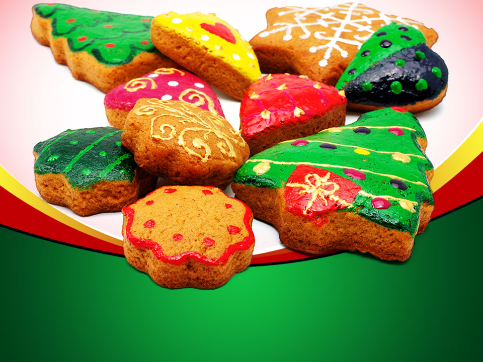 Christmas Cookies Festival PowerPoint Background