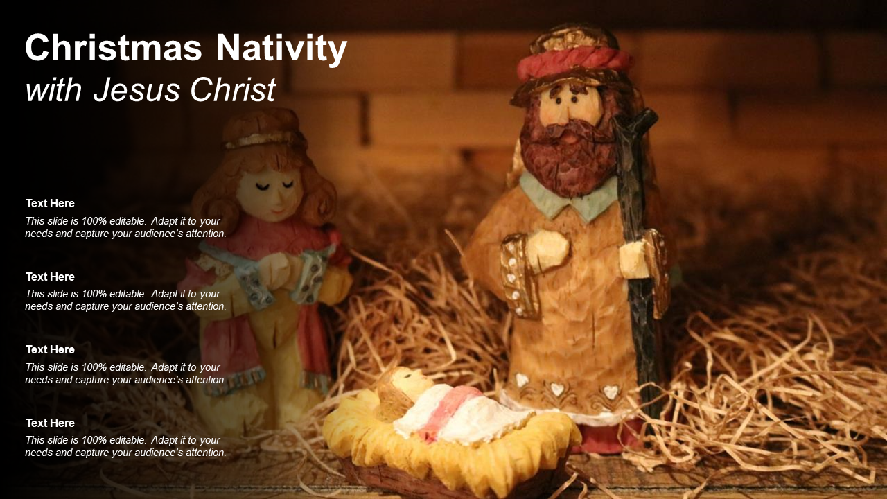 Christmas Nativity With Jesus Christ