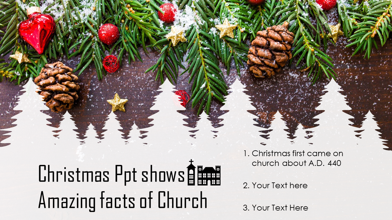 Christmas PPT Shows Amazing Facts Of Church