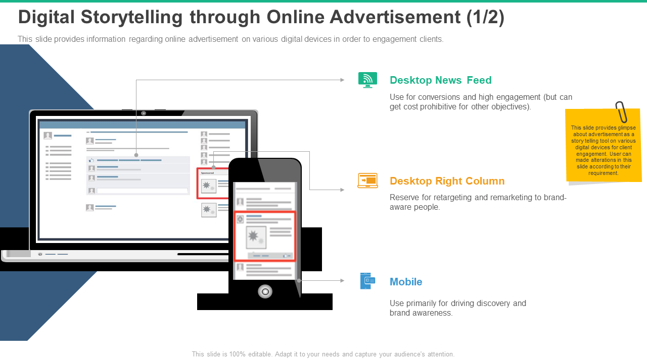 Digital Storytelling Through Online Advertisement Mobile PPT