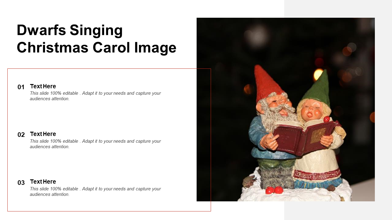 Dwarfs Singing Christmas Carol Image