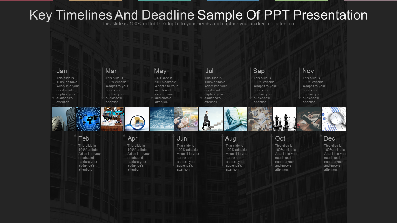 Key Timelines And Deadline Sample Of PPT Presentation