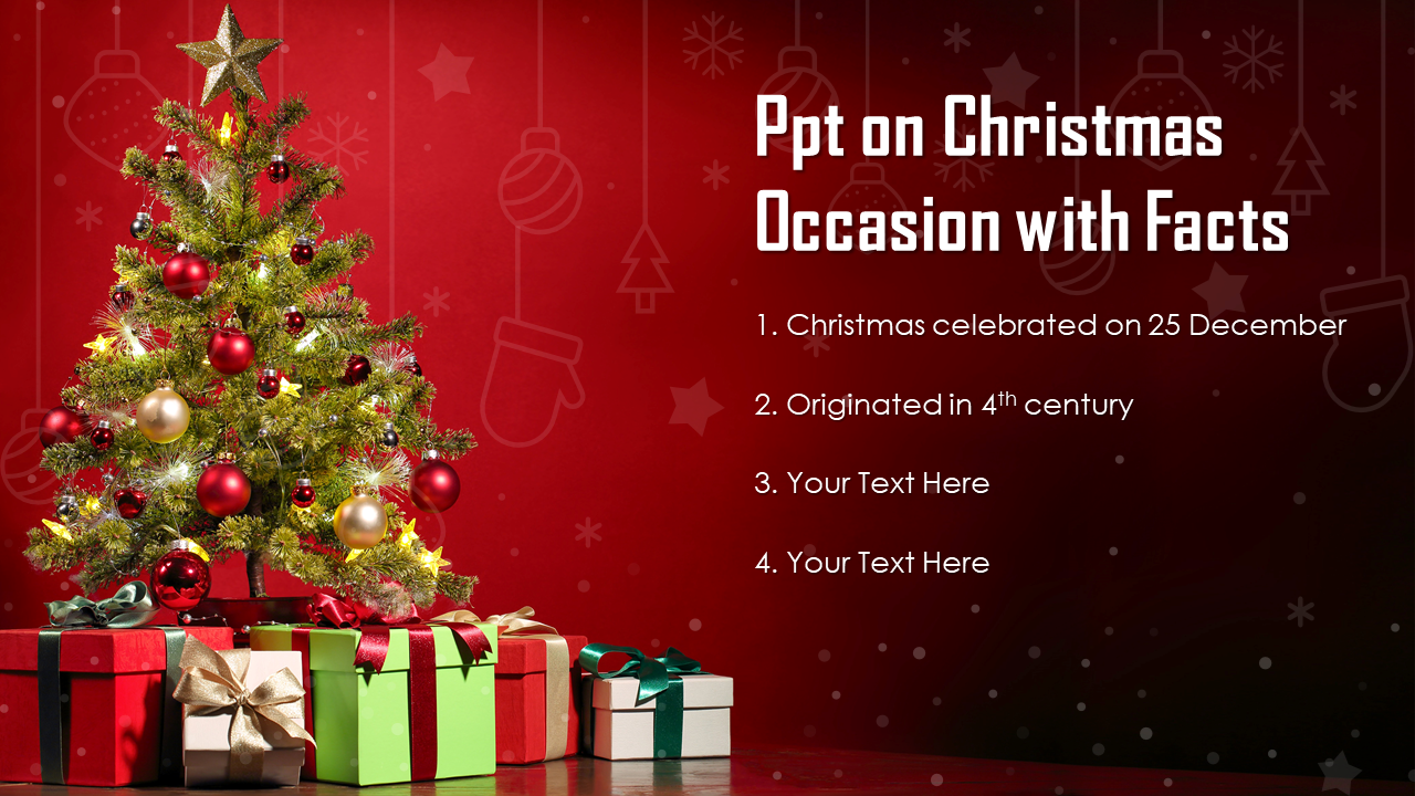 PPT On Christmas Occasion With Facts