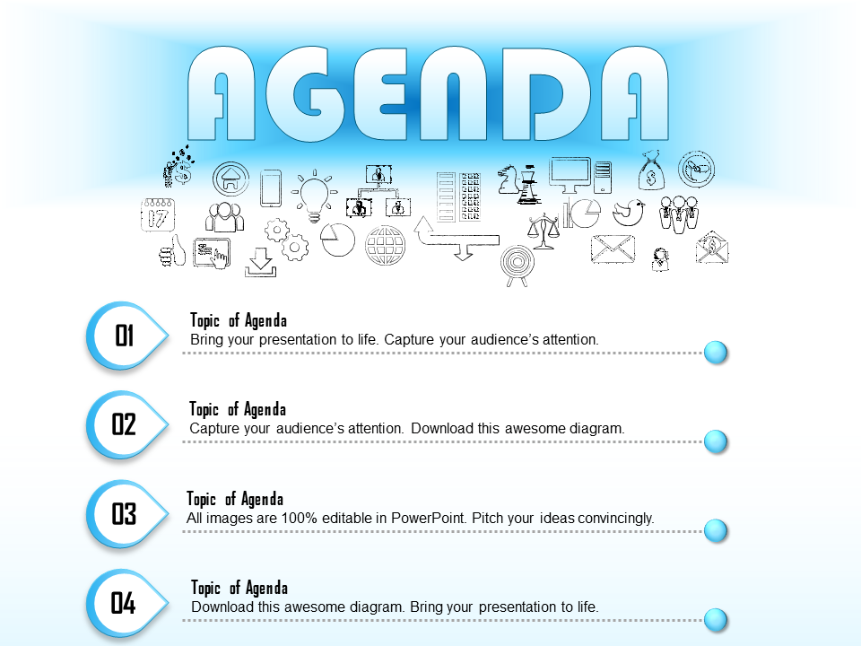 Building An Agenda PowerPoint Slide