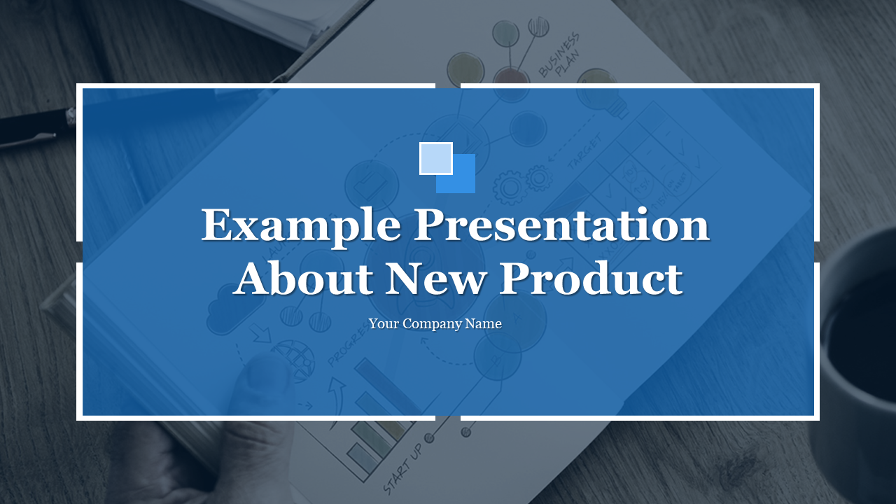 Example Presentation About New Product PowerPoint Template 