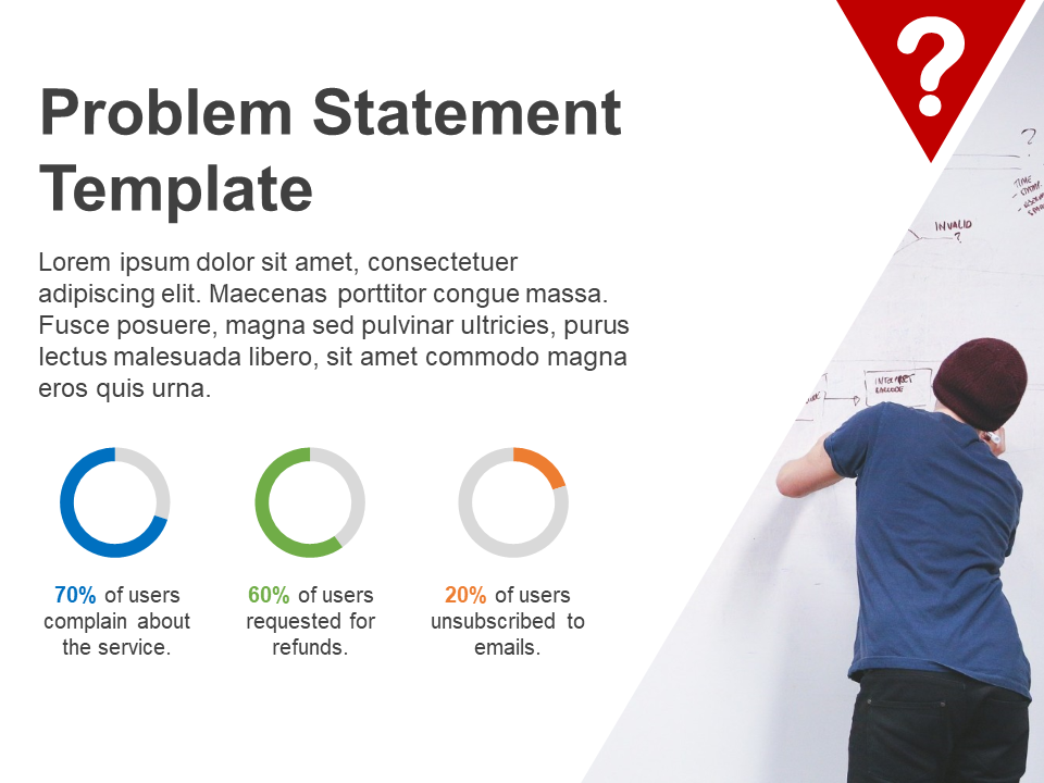 Plantilla de PowerPoint gratis - declaración de problema Plantilla de PowerPoint gratis - declaración de problema