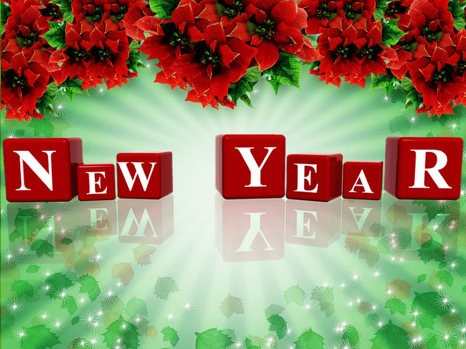 Tema de PowerPoint gratis de año nuevo Tema de PowerPoint gratis de año nuevo