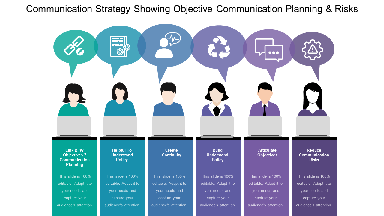 Communication Strategy Showing Objective Communication Planning