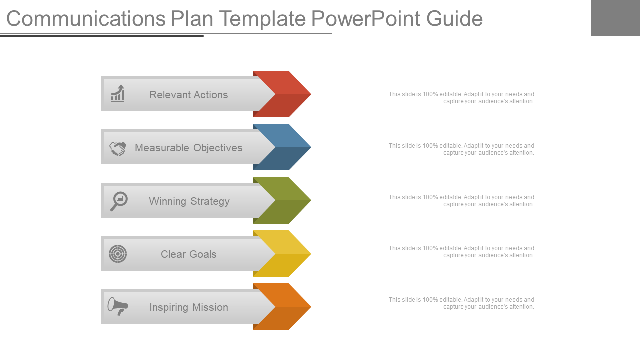 Communications Plan Template PowerPoint Guide