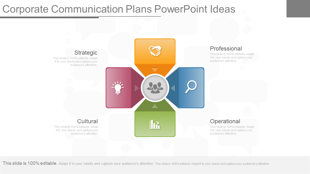 Corporate Communication Plans PowerPoint Ideas