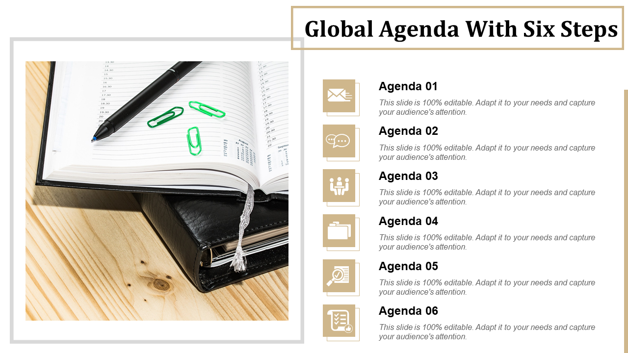 Global Agenda With Six Steps