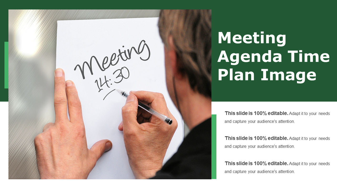 Meeting Agenda Time Plan Image