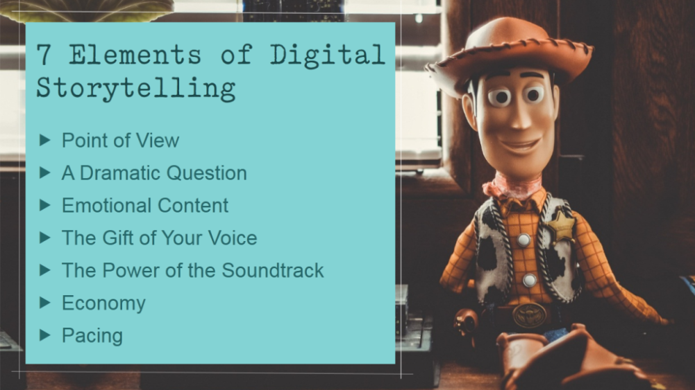 7 éléments de la narration numérique
