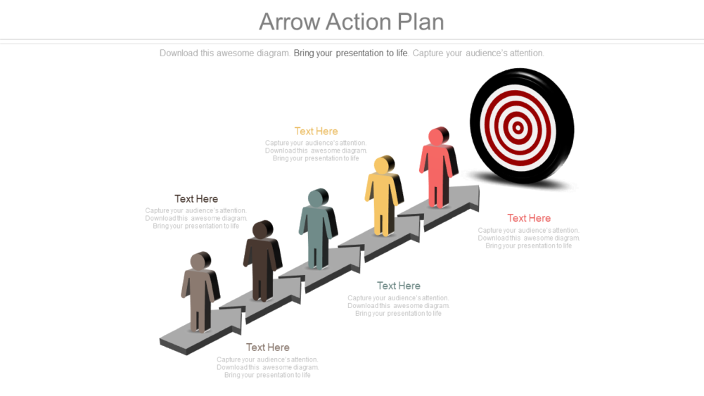 Arrow Action Plan PPT Slides