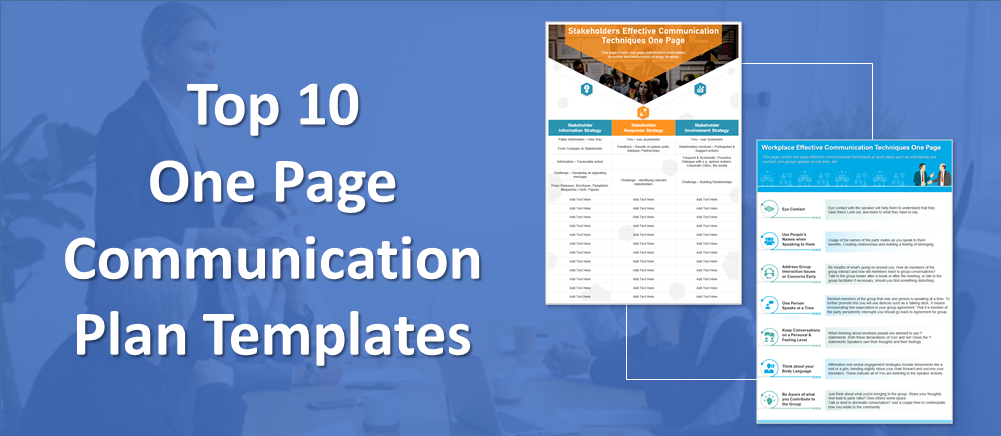 Top 10 One Page Communication Plan for Formulating Effective Business Strategy!