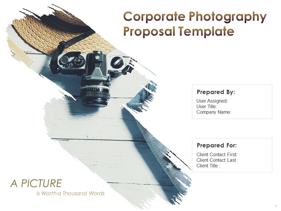 Corporate Photography Proposal Template