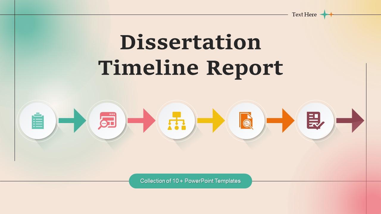 Dissertation Timeline Report PPT Template