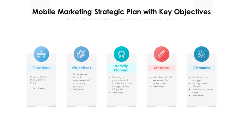 Mobile Marketing Design With Key Objectives