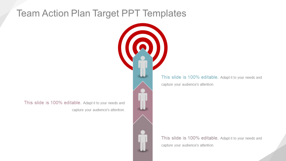 Team Action Plan Target PPT Templates