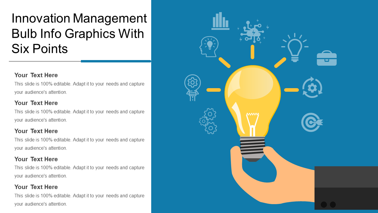 Innovation Management Bulb Info Graphics