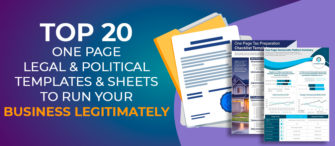 Top 20 One Page Legal and Political Templates and Sheets To Run Your Business Legitimately