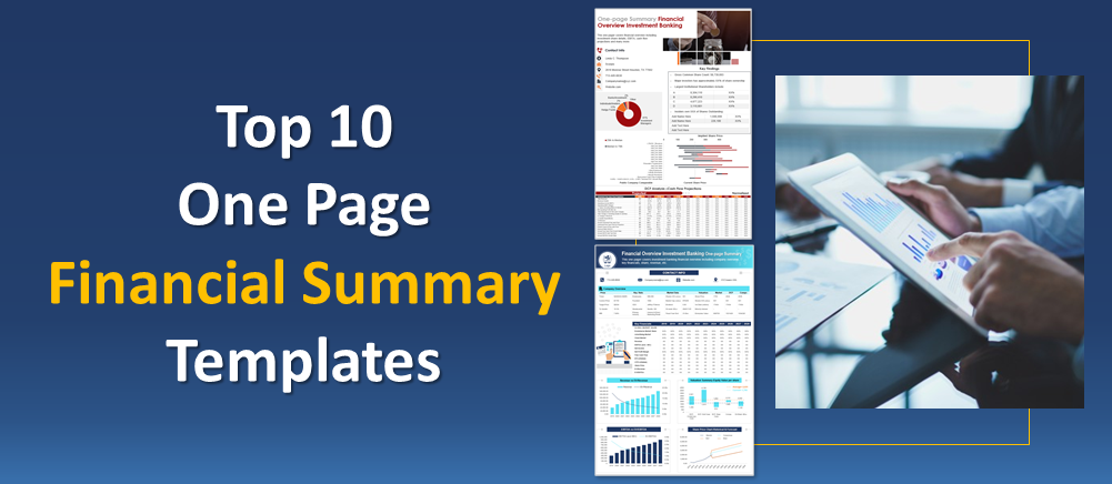 Top 10 One Page Financial Summary PowerPoint Templates to Help You Track Business Finances!   