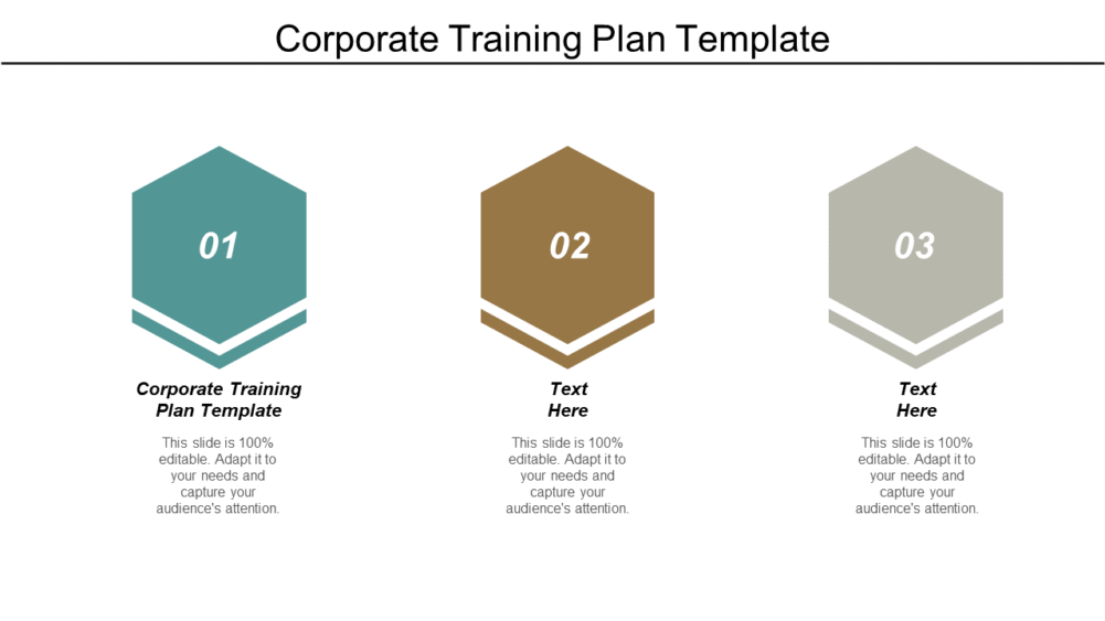 Corporate Training Plan Template PPT PowerPoint Presentation
