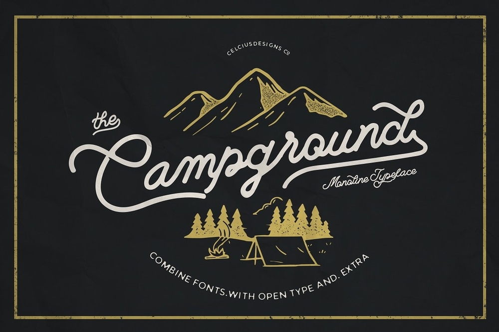 Campground Free Font Handschriftlich Campground Free Font Handschriftlich