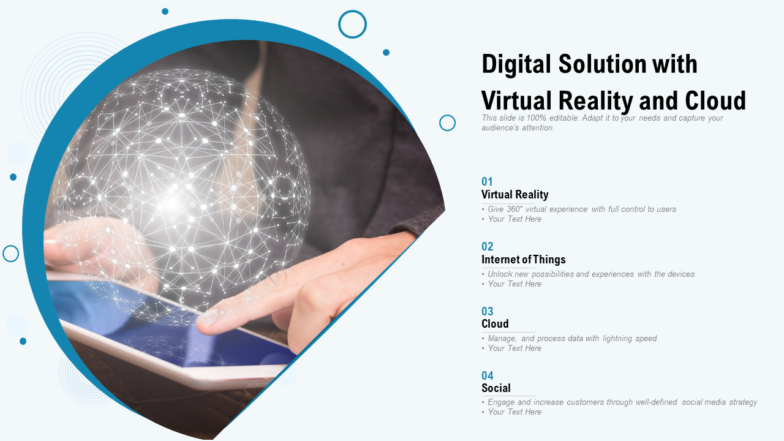 Digital Solution With Virtual Reality And Cloud