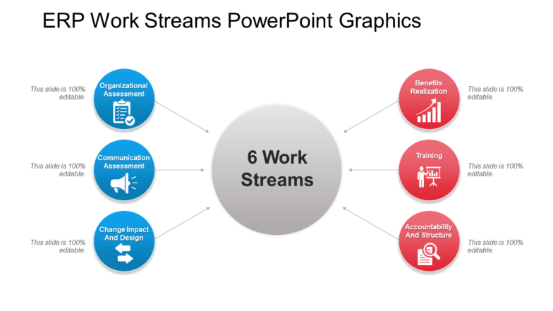 ERP Work Streams PowerPoint Graphics