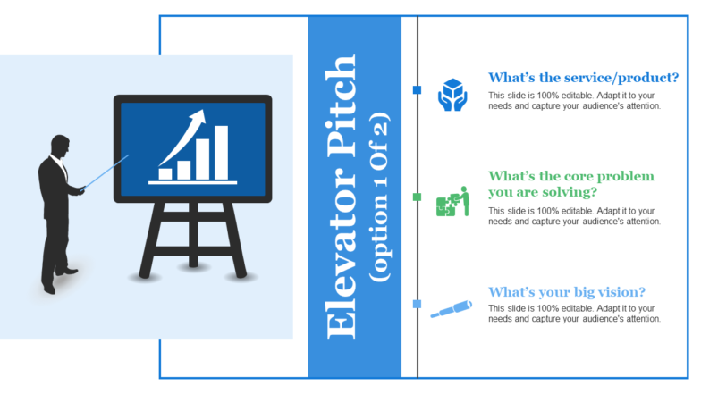 Elevator Pitch PPT Summary Themes