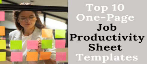 Top 10 One-Page Job Productivity Sheet Templates to Evaluate the Performance!