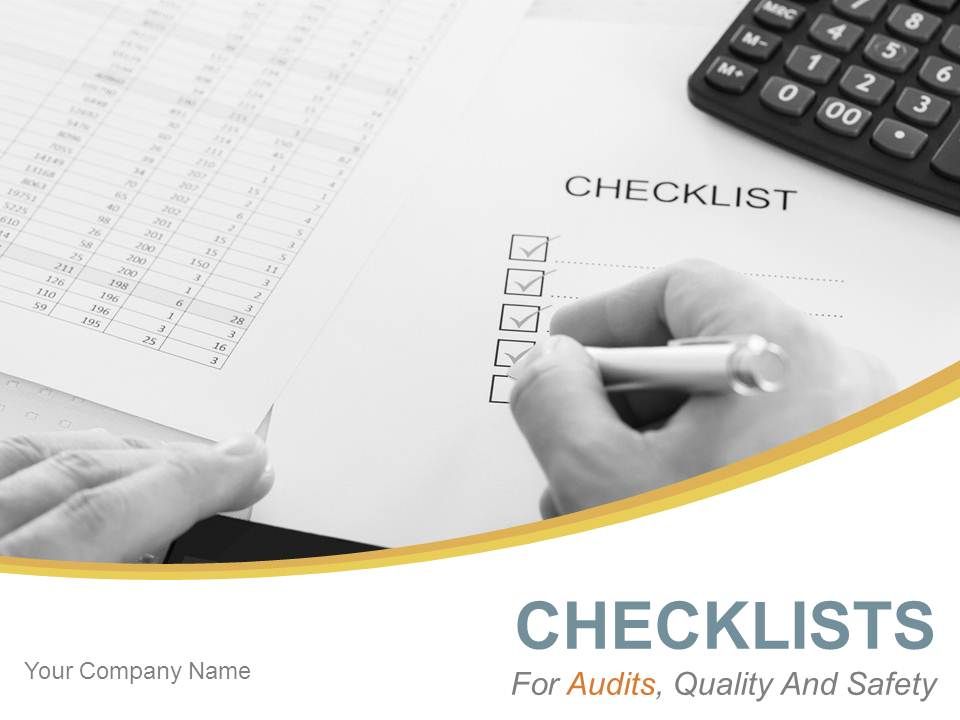 Checklists For Audits Quality And Safety