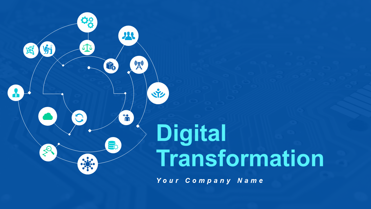 Digital Transformation Digital Technology Strategy Business PowerPoint Slide