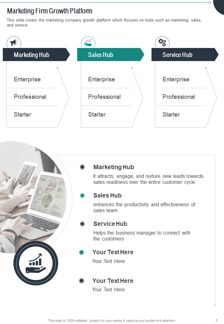 Marketing Firm Growth Platform PowerPoint Slide