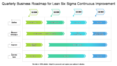 Quarterly Business Roadmap For Lean Six Sigma Continuous Improvement
