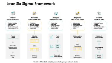 Lean Six Sigma Framework Project Ppt Powerpoint Presentation Templates