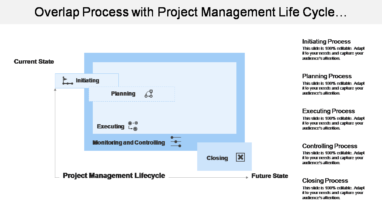 Overlap Process With Project Management Life Cycle With Execution And Controlling Phase