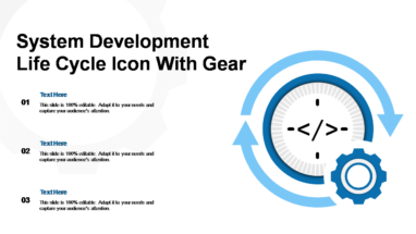 System Development Life Cycle Icon With Gear