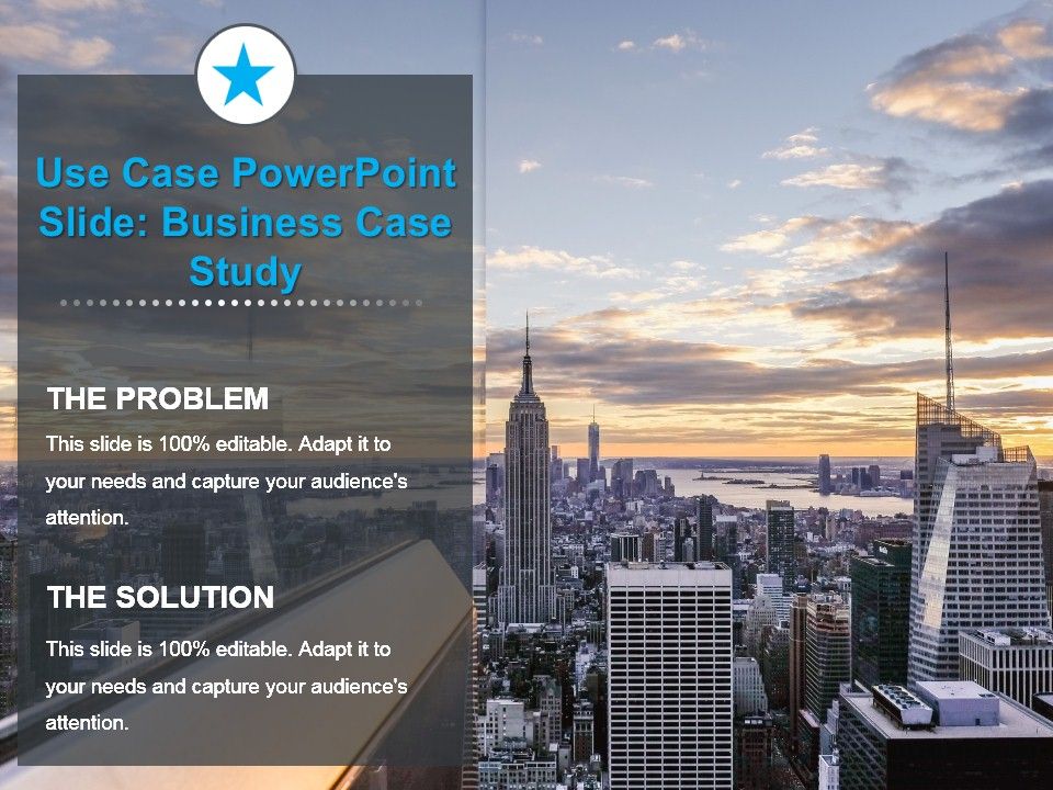Cas d'utilisation PowerPoint Slide Business Case