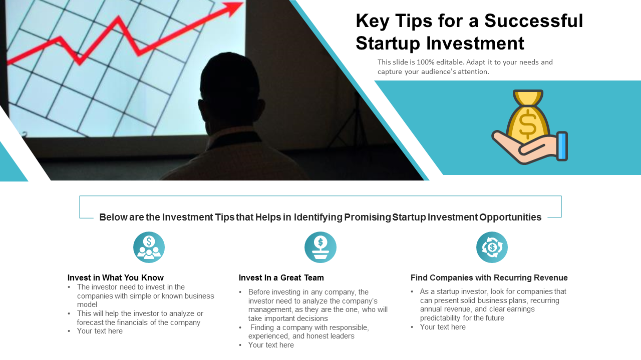 Key Tips For A Successful Startup Investment PowerPoint Slides