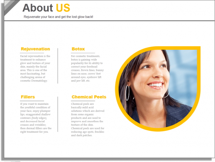 Skin Cosmetic Company Profile Services Foliendesign