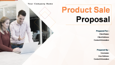 Product Sale Proposal Powerpoint Presentation Slides
