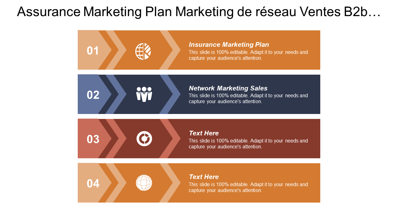 Assurance Marketing Plan Marketing de réseau Ventes B2b…