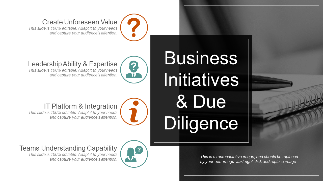 Business Initiatives And Due Diligence PowerPoint Presentation Slides