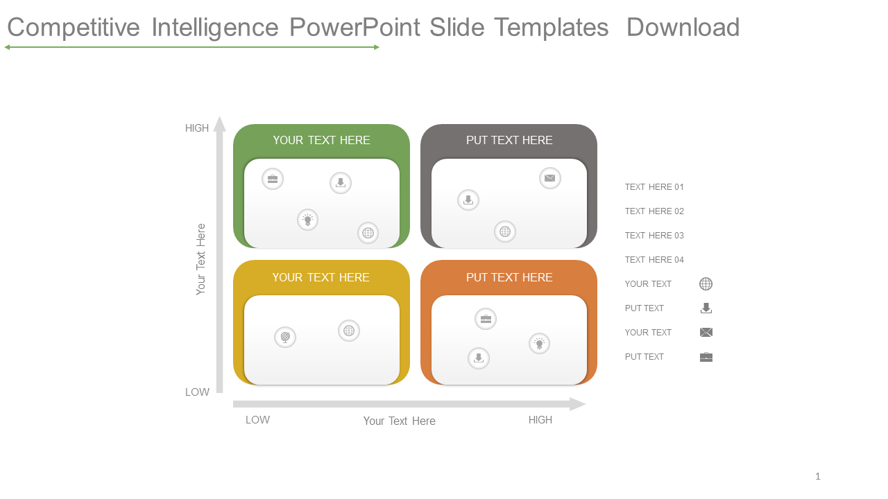 Competitive Intelligence PowerPoint Slide Template