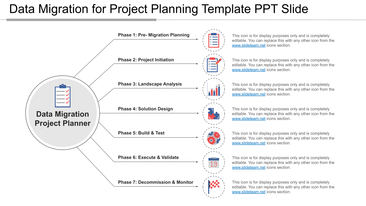 Data Migration For Project Planning Template Ppt Slide