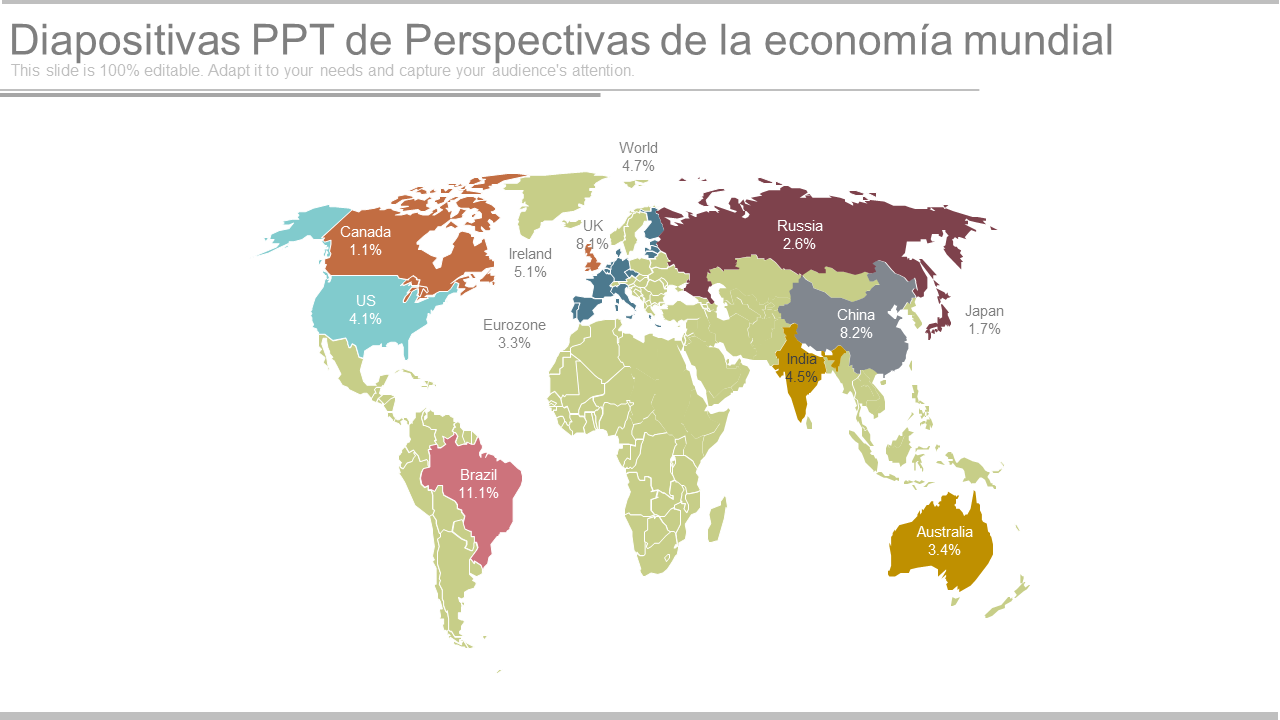 Economía del mapa mundial
